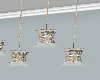 metalic hanging lamps