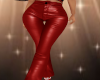 CF Red Leather Pants