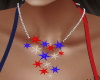 4Th July Stars Necklace