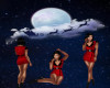 BLACK N RED XMAS DRESS