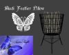 Black Feather Pillow