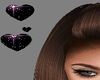 Black Floating Hearts