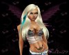 White/Teal Avril