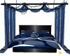 mod blk & ble canopy bed