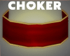 *BO CHOKER COCKTAIL RED