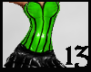 13 PVC Mini Dress Green