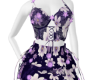 purple floral dress