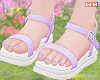 w. Basic Lilac Sandals