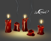 Red Burning Candles