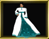 }KC{ Teal & White Gown
