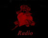 Rose w Heart Floor Radio