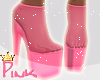 P I Pink Platform Boots