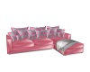 Pink Corner Couch