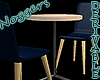 Cafe Table Navy Blue