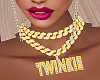 TWINKIE Gold Neck Chain