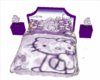 hello kitty bed purple