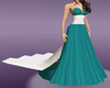 Teal Wedding Gown