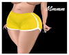 !ML Yellow Sporty Shorts