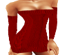 -A- Red Sweater Dress