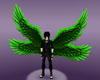 Toxic Green Angel Wings
