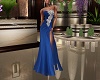 Blue Lace Diamonds Gown