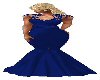 *F BLUE FLOWER GOWN