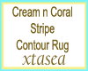 Coral Toilet Contour Rug