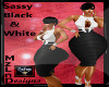 Slim* Sassy Blk/White dr