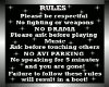 Black Silver Rules Sign