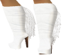 DTC White Fringe Boots