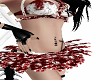 Bloody feather skirt