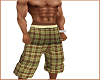 Brown plaid shorts/boxer