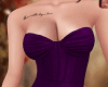 $. Strapless Dress Puple