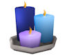 !Candles 3 violet blue