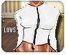 White Zipper Top