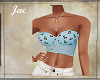 *J * CORSET BLUE CHERRY