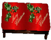 Christmas Holly Bench