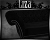 L- Black Couch-Gothicia