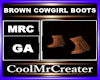 BROWN COWGIRL BOOTS