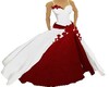 Red & White Wedding Gown
