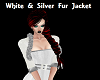 White and Silver Fur jac