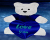 Blue love you bear