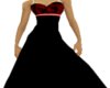 black n red gown