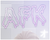 ` Pastel Goth AFK sign