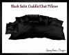 Black Satin Cuddle Pillo