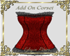 Add on corset red