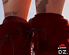 D. Ariana Fur Boots Wine