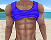 Blue Rolled Tank Top 2 M