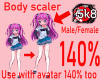 140% Tall BodyScaler F/M