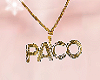 Golden PACO Necklace F